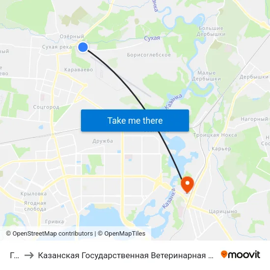 Гск to Казанская Государственная Ветеринарная Академия map
