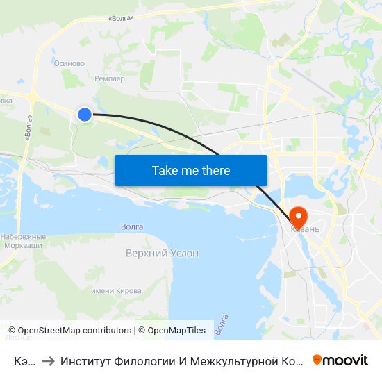 Кэмп to Институт Филологии И Межкультурной Коммуникации Кфу map