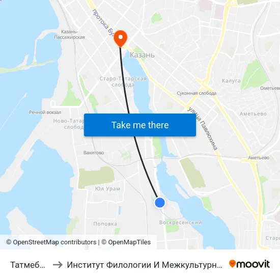 Татмебельбыт to Институт Филологии И Межкультурной Коммуникации Кфу map