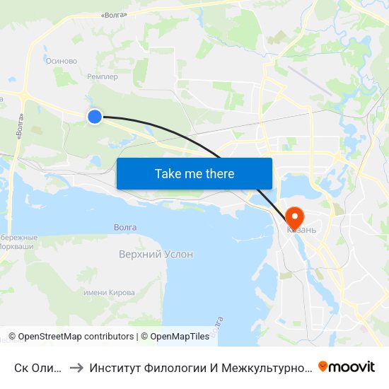 Ск Олимпиец to Институт Филологии И Межкультурной Коммуникации Кфу map