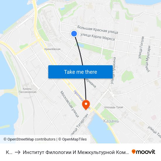 Каи to Институт Филологии И Межкультурной Коммуникации Кфу map