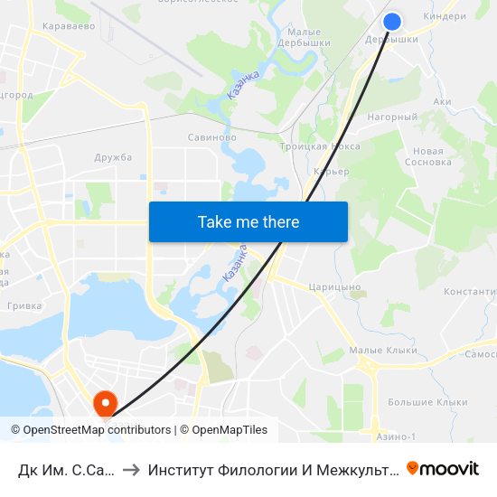 Дк Им. С.Саид-Галиева to Институт Филологии И Межкультурной Коммуникации Кфу map