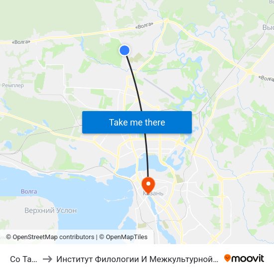 Со Тасма5 to Институт Филологии И Межкультурной Коммуникации Кфу map