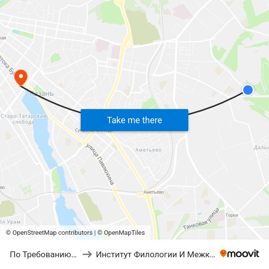 По Требованию (Пр.А.Камалеева) to Институт Филологии И Межкультурной Коммуникации Кфу map