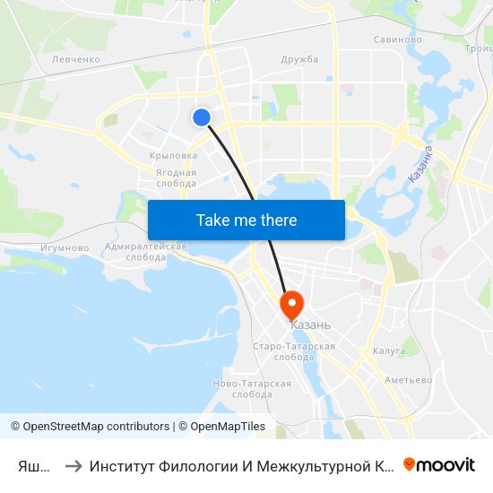 Яшьлек to Институт Филологии И Межкультурной Коммуникации Кфу map
