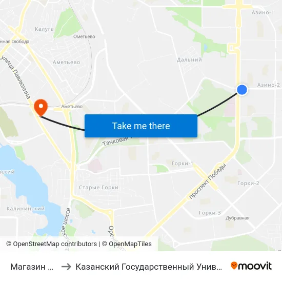 Магазин Эдельвейс to Казанский Государственный Университет Культуры И Искусств map