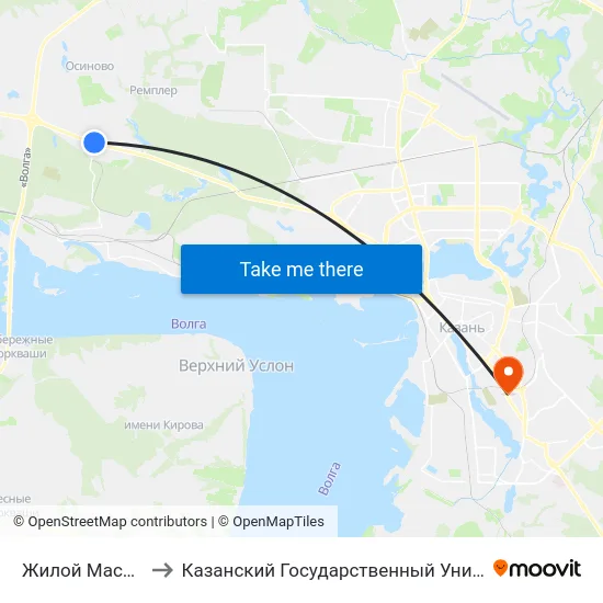 Жилой Массив Залесный to Казанский Государственный Университет Культуры И Искусств map