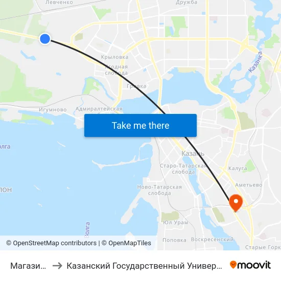 Магазин Факел to Казанский Государственный Университет Культуры И Искусств map