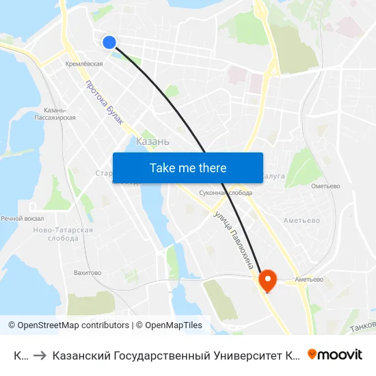 Каи to Казанский Государственный Университет Культуры И Искусств map