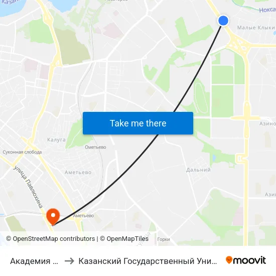 Академия Правосудия to Казанский Государственный Университет Культуры И Искусств map