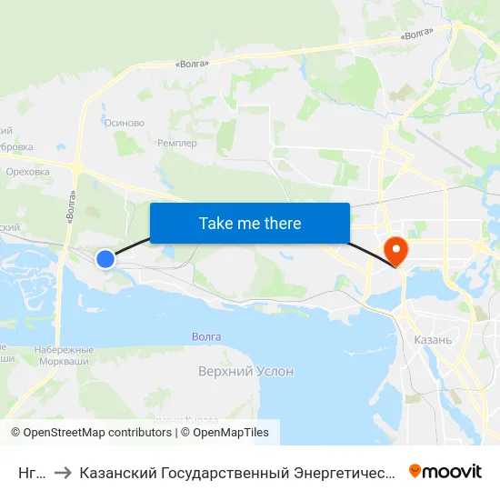 Нгч-8 to Казанский Государственный Энергетический Университет map