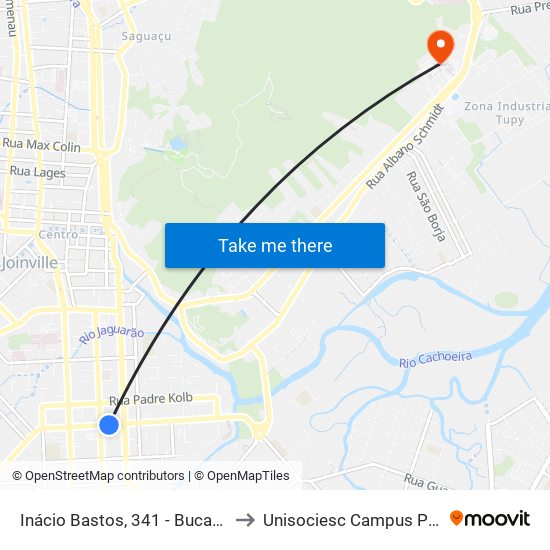 Inácio Bastos, 341 - Bucarein to Unisociesc Campus Park map