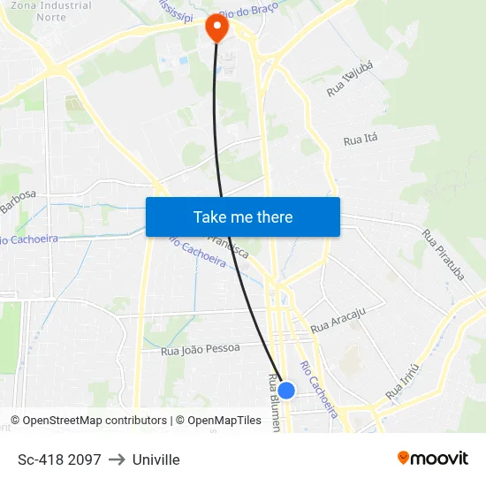 Sc-418 2097 to Univille map