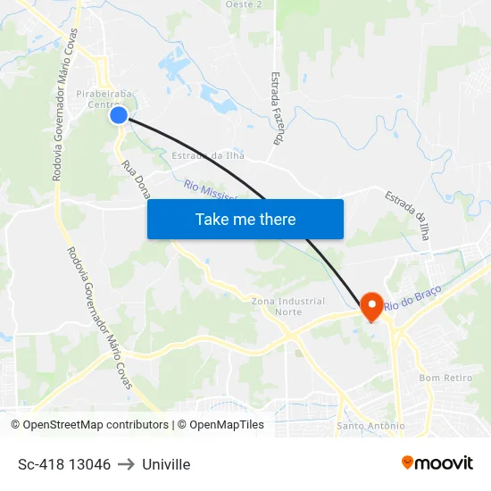 Sc-418 13046 to Univille map