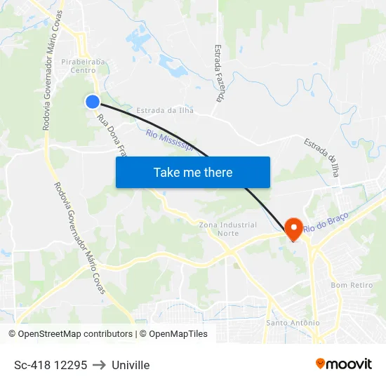 Sc-418 12295 to Univille map