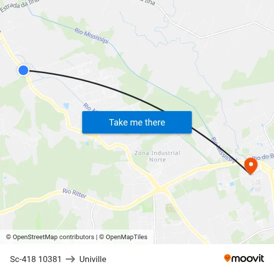 Sc-418 10381 to Univille map