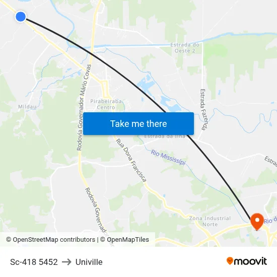 Sc-418 5452 to Univille map