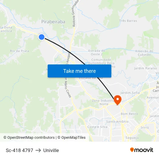 Sc-418 4797 to Univille map