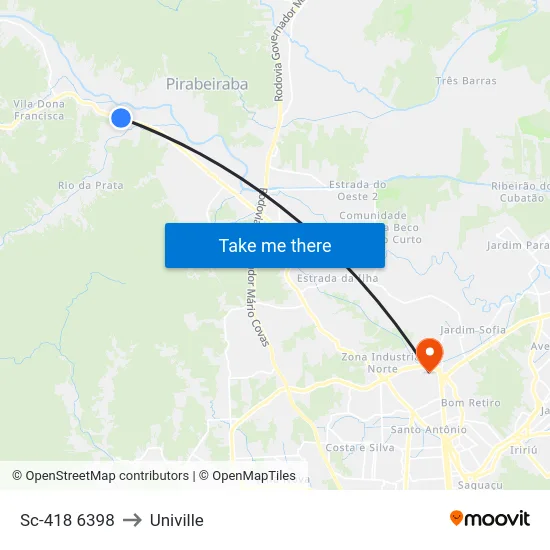 Sc-418 6398 to Univille map