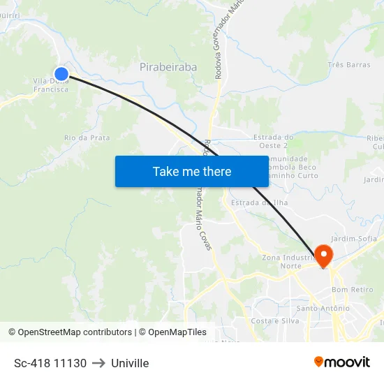 Sc-418 11130 to Univille map