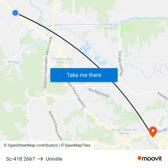 Sc-418 2667 to Univille map