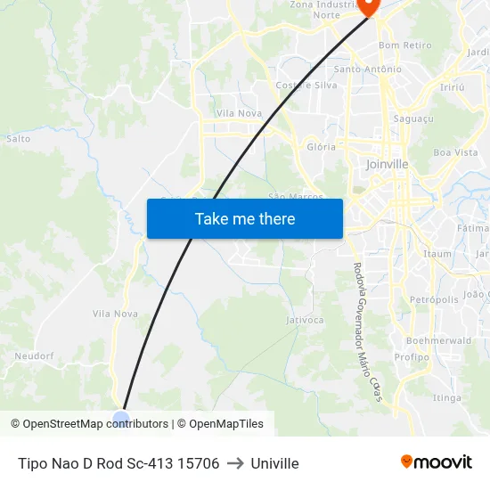Tipo Nao D Rod Sc-413 15706 to Univille map