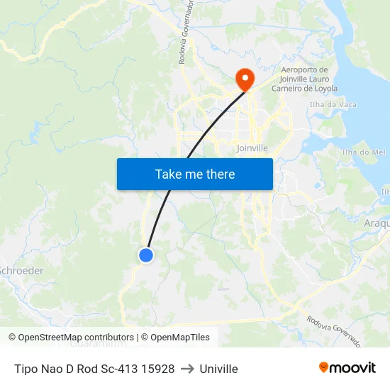 Tipo Nao D Rod Sc-413 15928 to Univille map