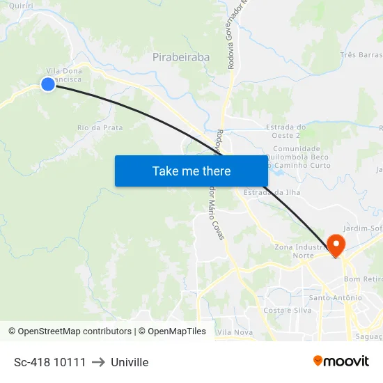 Sc-418 10111 to Univille map