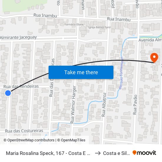 Maria Rosalina Speck, 167 - Costa E Silva to Costa e Silva map