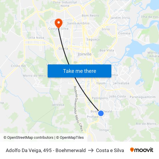 Adolfo Da Veiga, 495 - Boehmerwald to Costa e Silva map