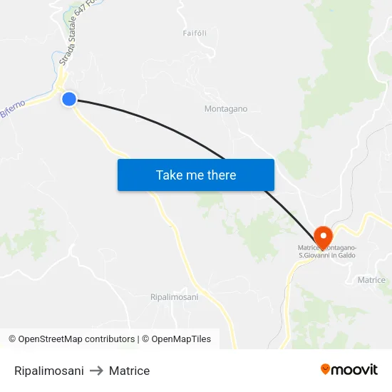 Ripalimosani to Matrice map