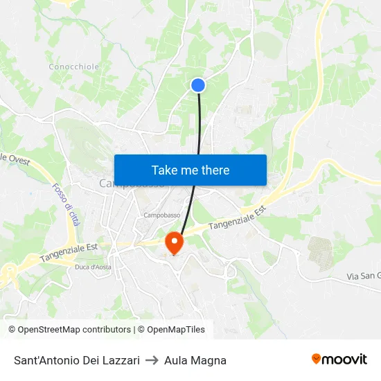 Saint Anthony of Lazzari to Magna Hall map