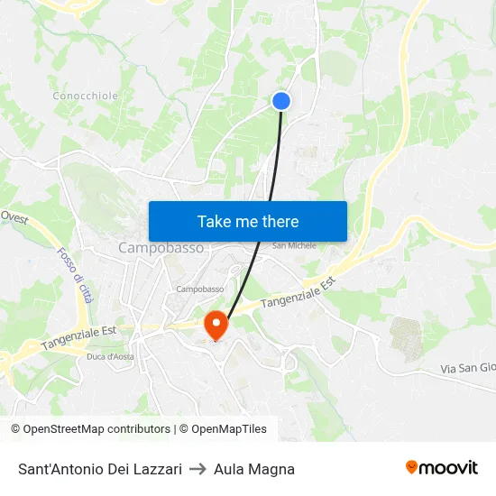 Saint Anthony of Lazzari to Magna Hall map