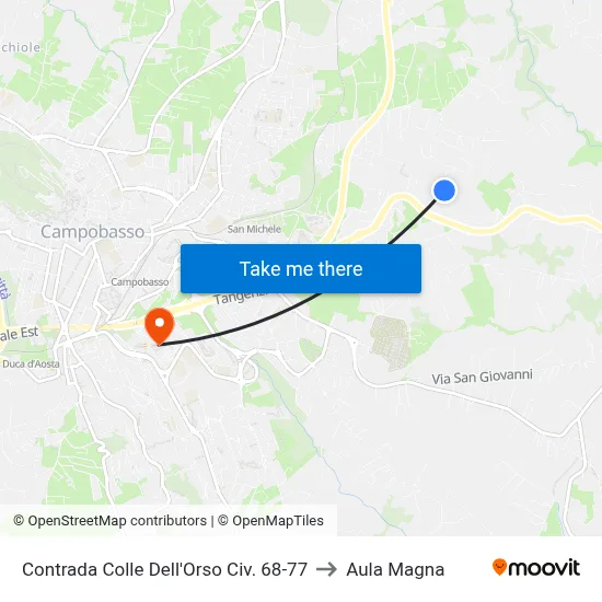 Contrada Colle Dell'Orso Civ. 68-77 to Magna Hall map
