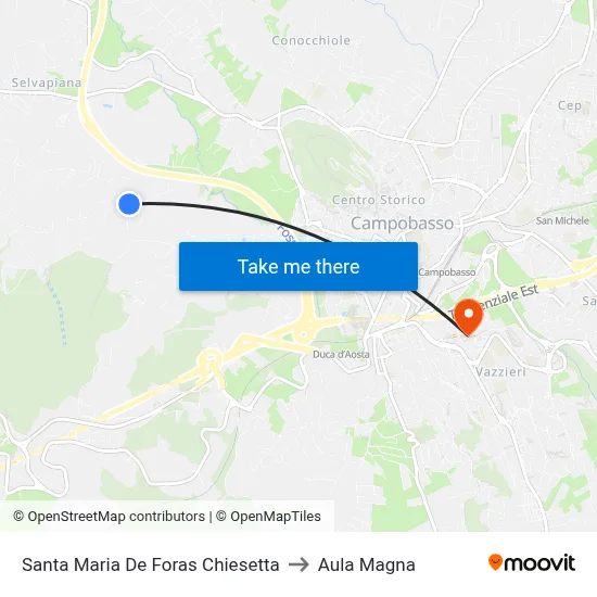 Santa Maria De Foras Chapel to Magna Auditorium map