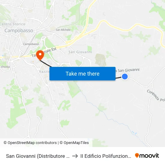 San Giovanni (Distributore Ip) to II Edificio Polifunzionale map