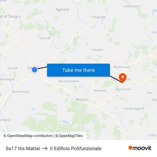 Ss17 Itis Mattei to II Edificio Polifunzionale map