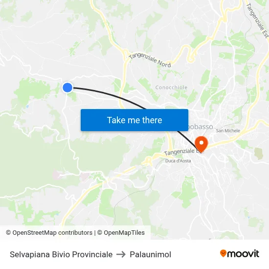 Selvapiana Provincial Junction to Palaunimol map