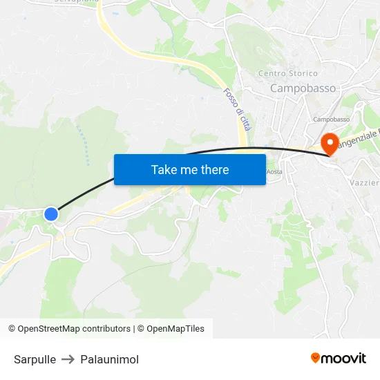 Sarpulle to Palaunimol map