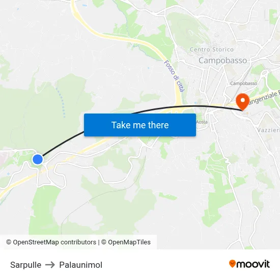 Sarpulle to Palaunimol map