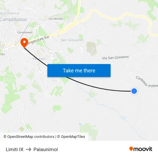 Limiti IX to Palaunimol map