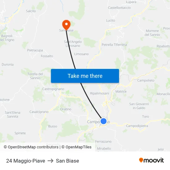 24 May-Piave to San Biase map