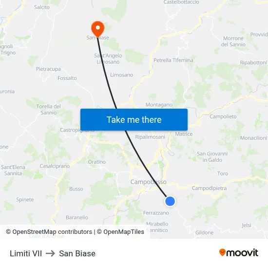 Limiti VII to San Biase map