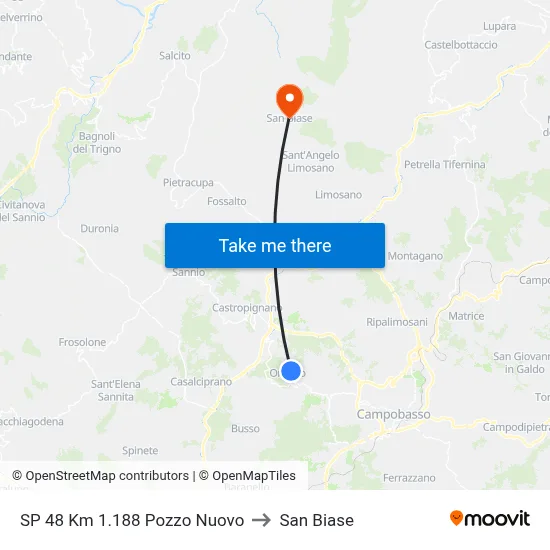 SP 48 Km 1.188 New Well to San Biase map