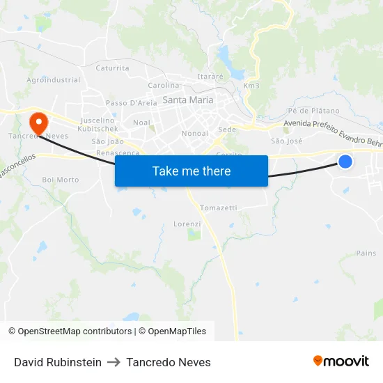 David Rubinstein to Tancredo Neves map