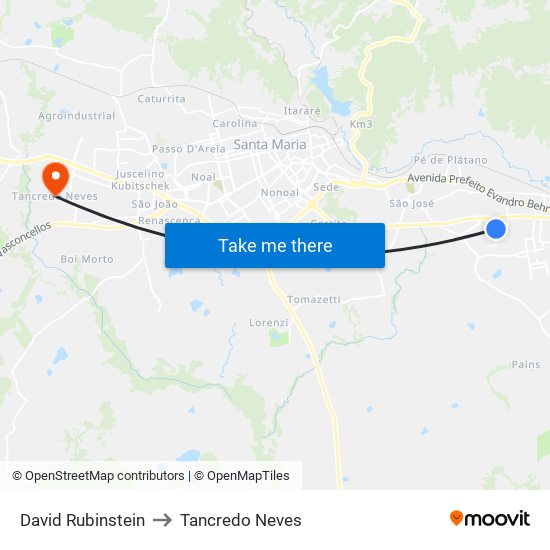 David Rubinstein to Tancredo Neves map