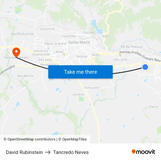 David Rubinstein to Tancredo Neves map