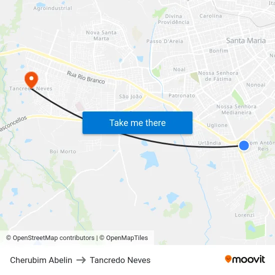 Cherubim Abelin to Tancredo Neves map