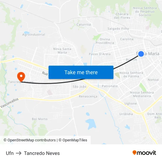 Ufn to Tancredo Neves map