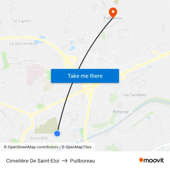 Cimetière De Saint-Eloi to Puilboreau map